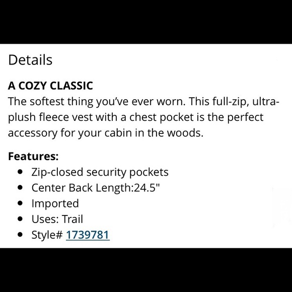 NWT Columbia Mountain Side Heavyweight Fleece Vest - Picture 3 of 3